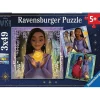 RAVENSBURGER IBÉRICA Juegos Y Puzzles*Disney - Puzzle de colección Disney Wish, 3x49 piezas ㅤ