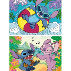 EDUCA BORRAS Juegos Y Puzzles*Disney - Puzzle Disney Stitch Doble Pack 100 Piezas ㅤ