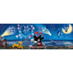 CLEMENTONI Juegos Y Puzzles*Disney - Puzzle panorama Mickey y Minnie - 1000 piezas