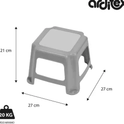 MINNIE Estilo De Vida*Disney - Taburete de plástico Disney de 27x27x21cm WD14420