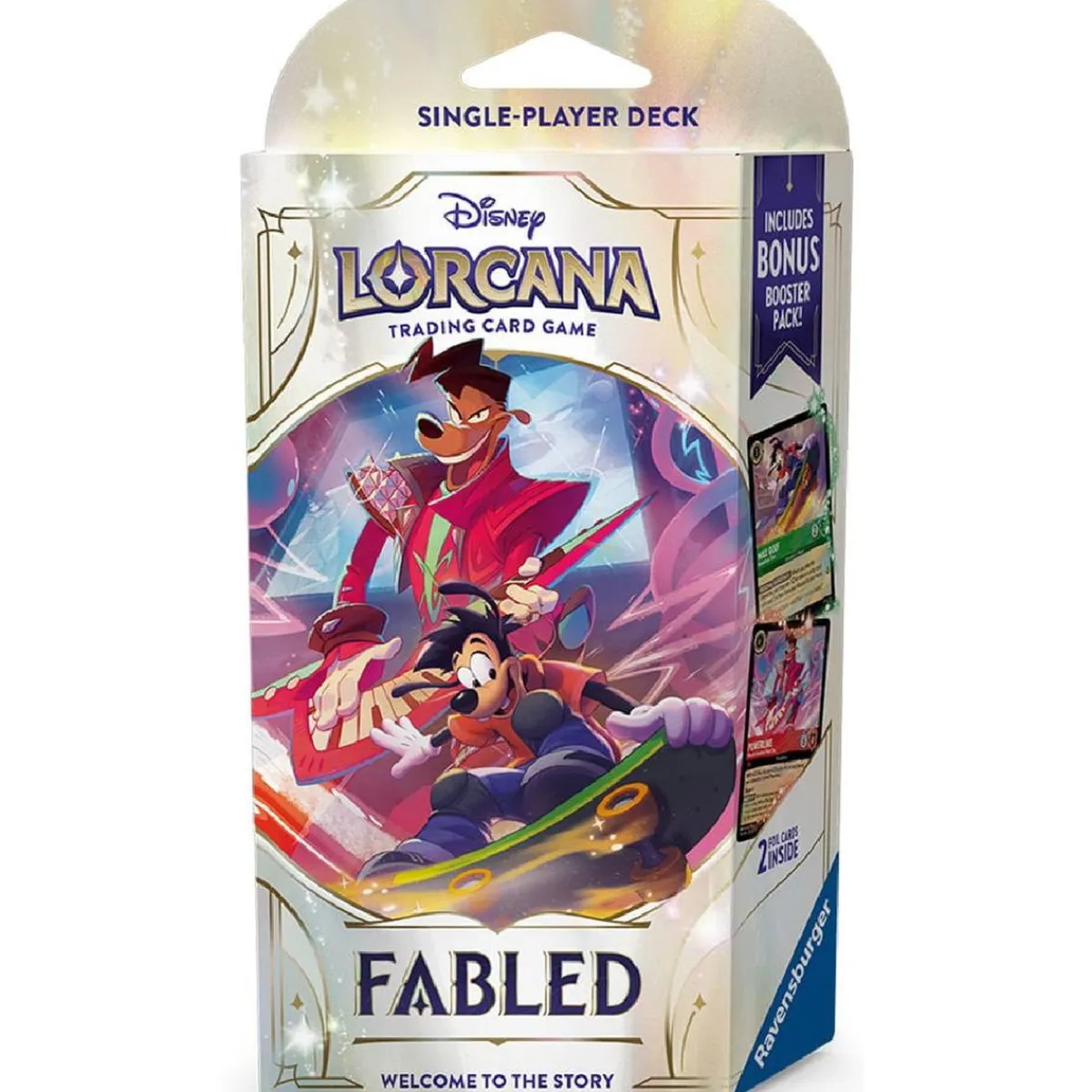RAVENSBURGER IBÉRICA Juegos Y Puzzles|Friki Zone*Disney Lorcana Fabled - Mazo de inicio Esmeralda / Rubí (inglés)