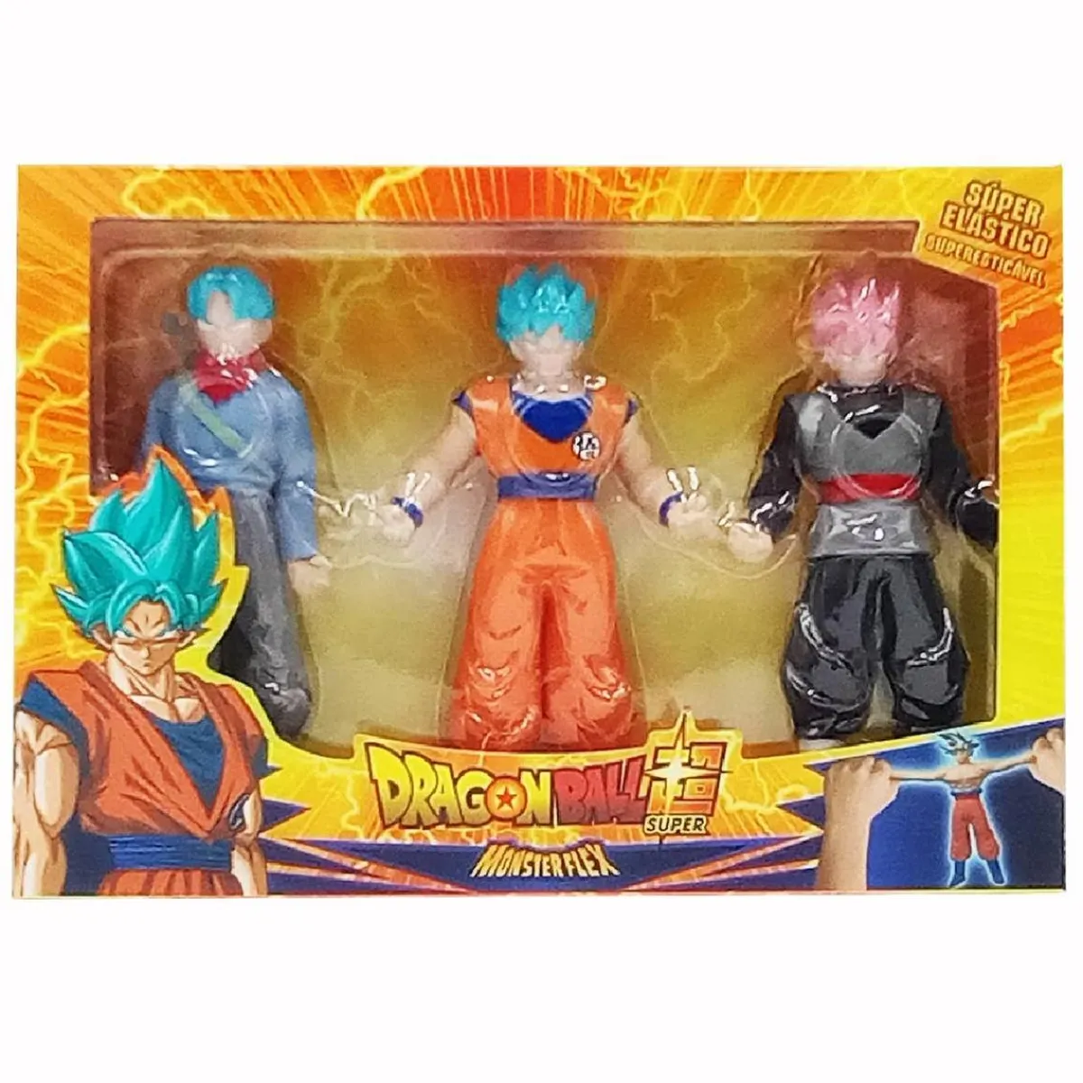 BIZAK Figuras De Acción*Dragon Ball Super - Pack 3 personajes Monsterflex (Varios modelos)