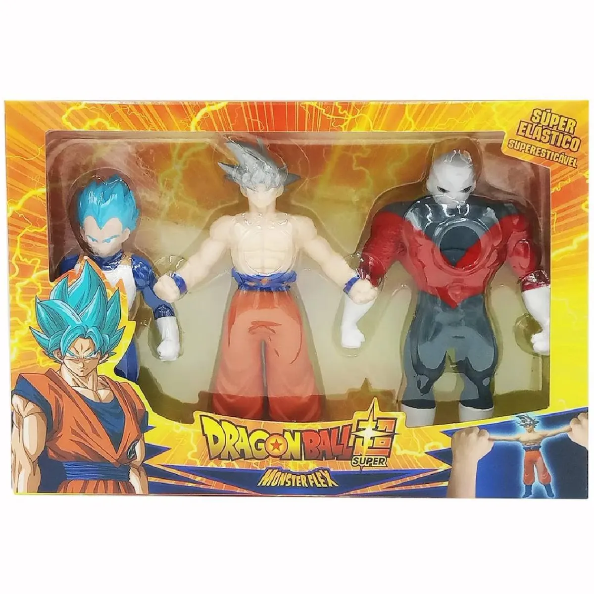 BIZAK Figuras De Acción*Dragon Ball Super - Pack 3 personajes Monsterflex (Varios modelos)