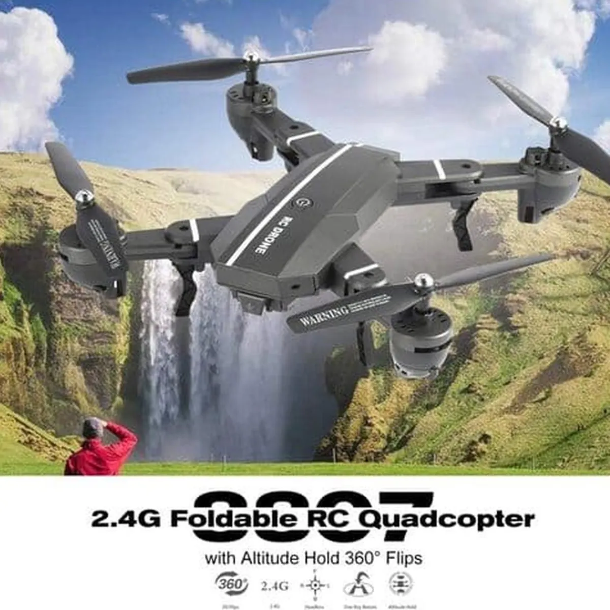 KLACK EUROPE Vehículos Y Circuitos*Dron con cámara de 2 MP 88KLACK07