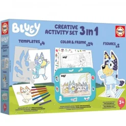 EDUCA BORRAS Arte Y Manualidades*- Bluey - Set creativo 3 en 1 de actividades