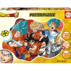 EDUCA BORRAS Juegos Y Puzzles*- DragonBallZ - Puzzle de Poster 250 Piezas ㅤ