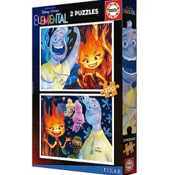 EDUCA BORRAS Juegos Y Puzzles*- Educa - Conjunto de 2 puzzles para niños con 100 piezas con imágenes Elemental | Medidas: 40 x 28 cm. Recomendado a partir de 6 años (19734) ㅤ