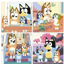 EDUCA Juegos Y Puzzles*Borras - Maletín 4 Puzzles progresivos Bluey