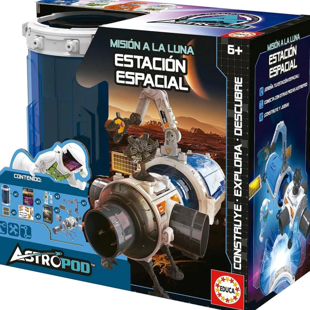 EDUCA Steam*Borras - Misión Espacial: Construye y conecta cápsulas para expandir la estación; con 31 piezas ㅤ