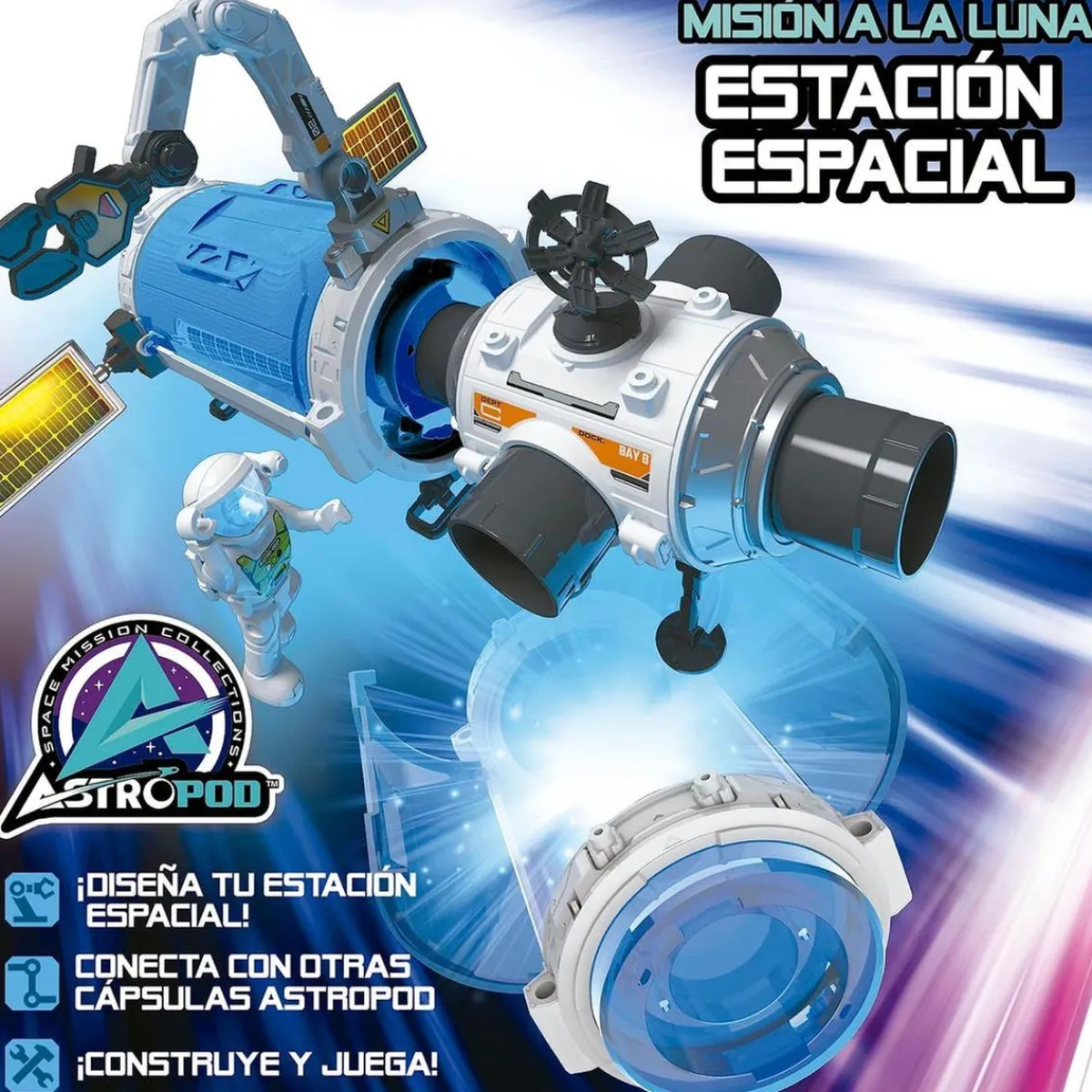 EDUCA Steam*Borras - Misión Espacial: Construye y conecta cápsulas para expandir la estación; con 31 piezas ㅤ