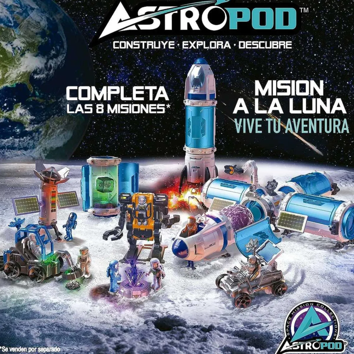 EDUCA Steam*Borras - Misión Espacial: Construye y conecta cápsulas para expandir la estación; con 31 piezas ㅤ