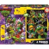 EDUCA BORRAS Juegos Y Puzzles*- Pack Doble Puzzle Tortugas Ninja ㅤ