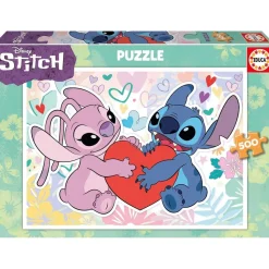 EDUCA BORRAS Juegos Y Puzzles*- Puzzle 500 Disney Stitch ㅤ