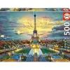 EDUCA BORRAS Juegos Y Puzzles*- Puzzle 500 piezas Torre Eiffel: montaje y cola Fix incluidos ㅤ