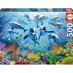 EDUCA BORRAS Juegos Y Puzzles*- Puzzle Fiesta Oceánica 500 Piezas ㅤ