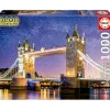 EDUCA BORRAS Juegos Y Puzzles*- Puzzle Luminoso Tower Bridge Londres 1000 Piezas ㅤ