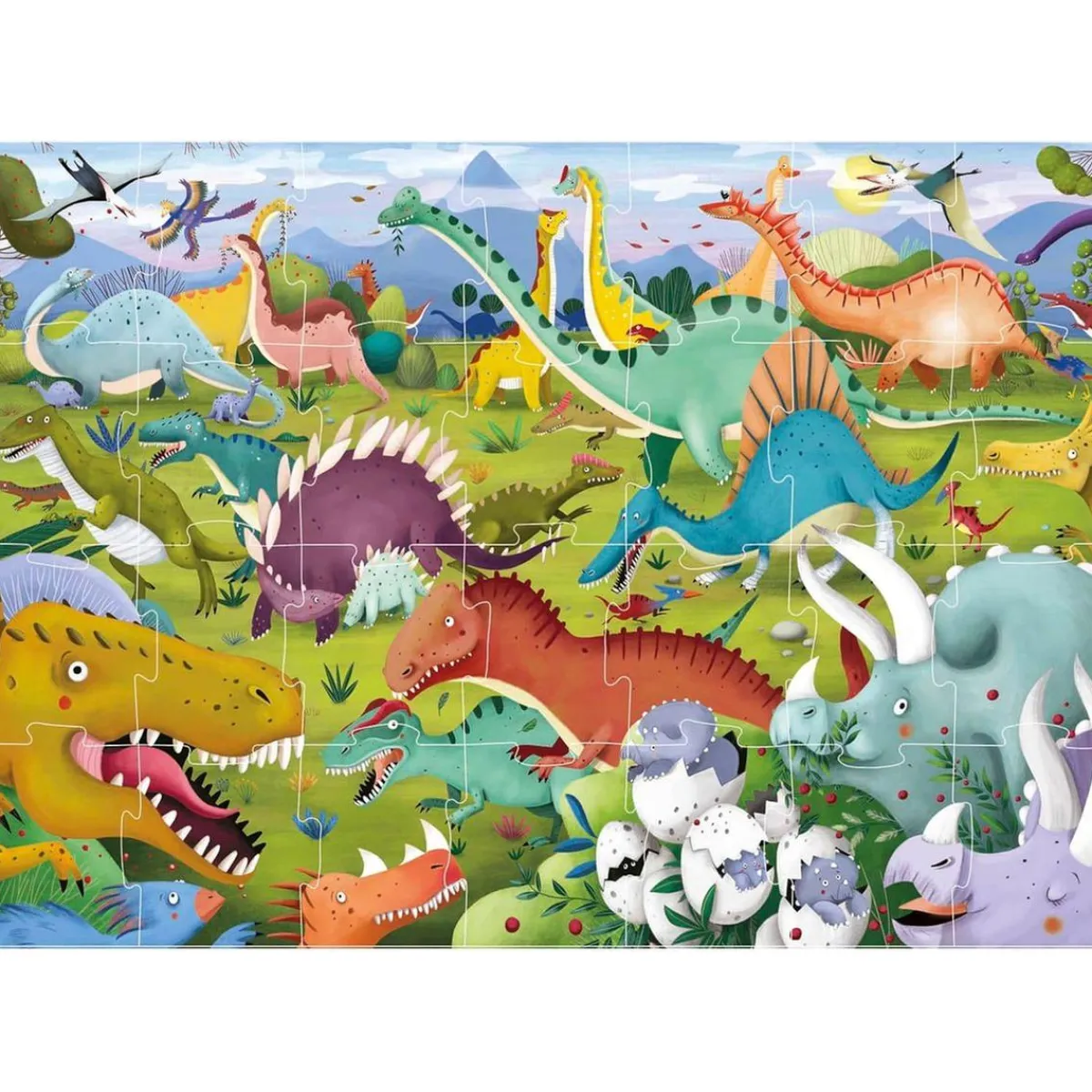 EDUCA BORRAS Juegos Y Puzzles*- Puzzle Max 28 Piezas Dinosaurios ㅤ