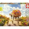 EDUCA BORRAS Juegos Y Puzzles*- Puzzle Paisaje Floral de 1000 Piezas ㅤ