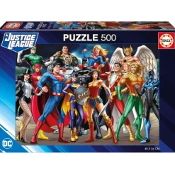 EDUCA BORRAS Juegos Y Puzzles*- Rompecabezas Justice League 500 Piezas ㅤ