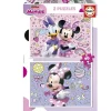 EDUCA BORRAS Juegos Y Puzzles*- Set de 2 Puzzles Minnie: 48 piezas cada uno, 28x20 cm montados ㅤ