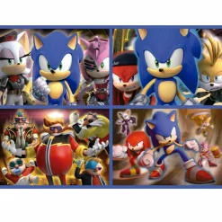 EDUCA BORRAS Juegos Y Puzzles*educa borrás - Multi 4 Puzzles Sonic Prime 50+80+100+150 ㅤ