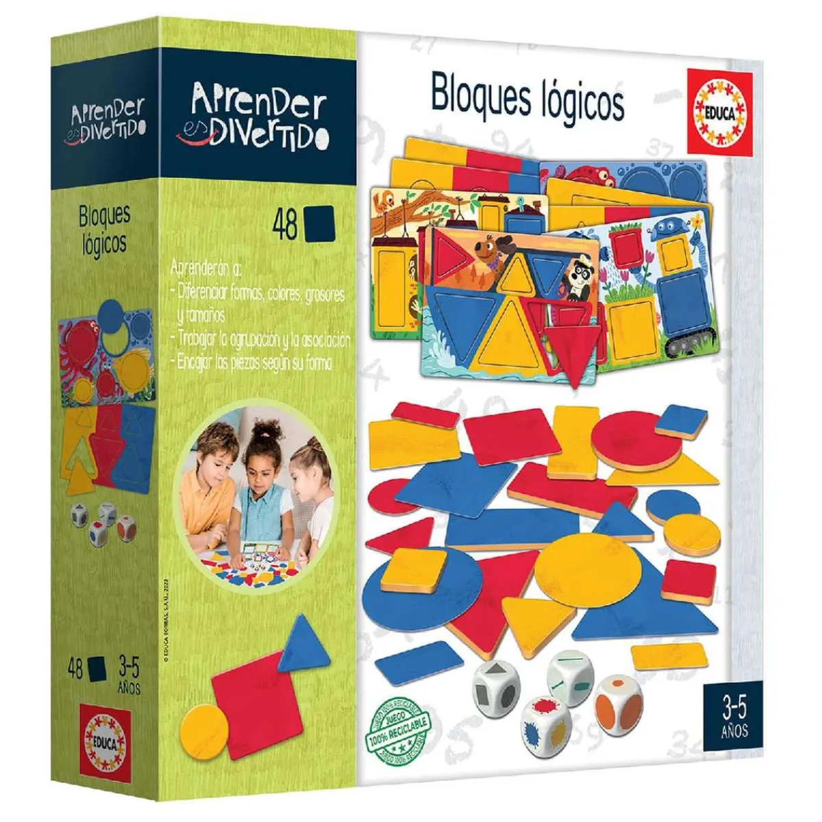 EDUCA BORRAS Juguetes Educativos Y Libros*Educa Borrás - Bloques lógicos - Juego de mesa