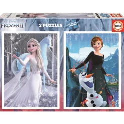 EDUCA BORRAS Juegos Y Puzzles*Educa Borrás - Frozen - Pack puzzles 2x500 piezas Frozen 2