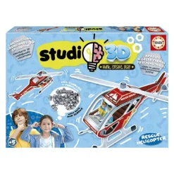 EDUCA BORRAS Arte Y Manualidades*Educa Borrás - Helicóptero de rescate - Puzzle Studio 3D