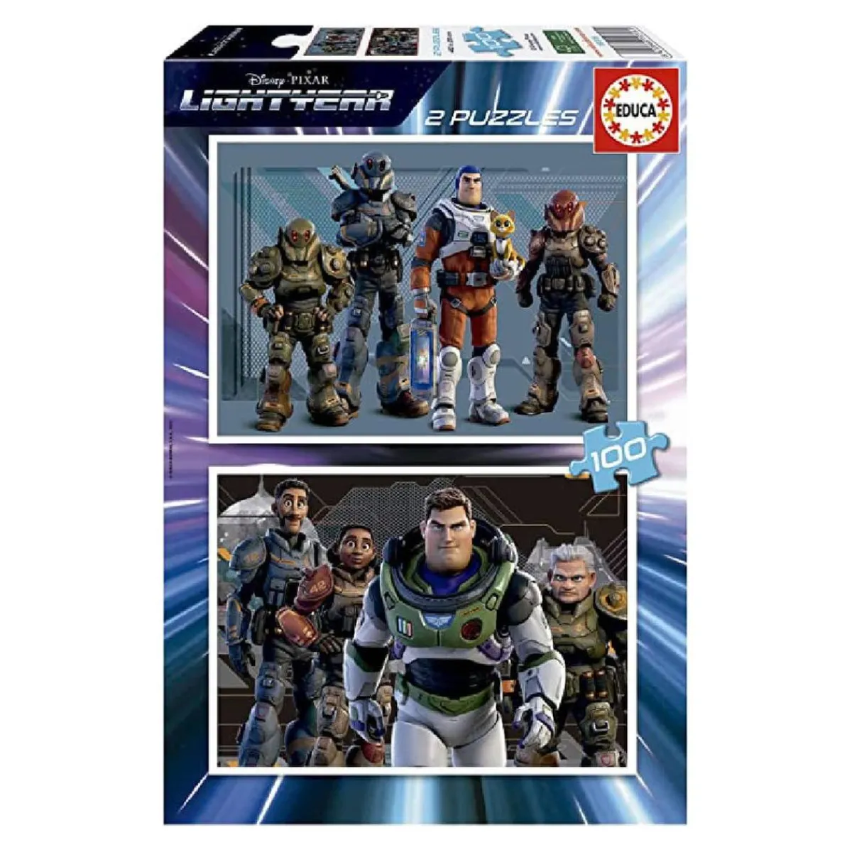 EDUCA BORRAS Juegos Y Puzzles*Educa Borrás - Lightyear - Pack 2 puzzles 100 piezas