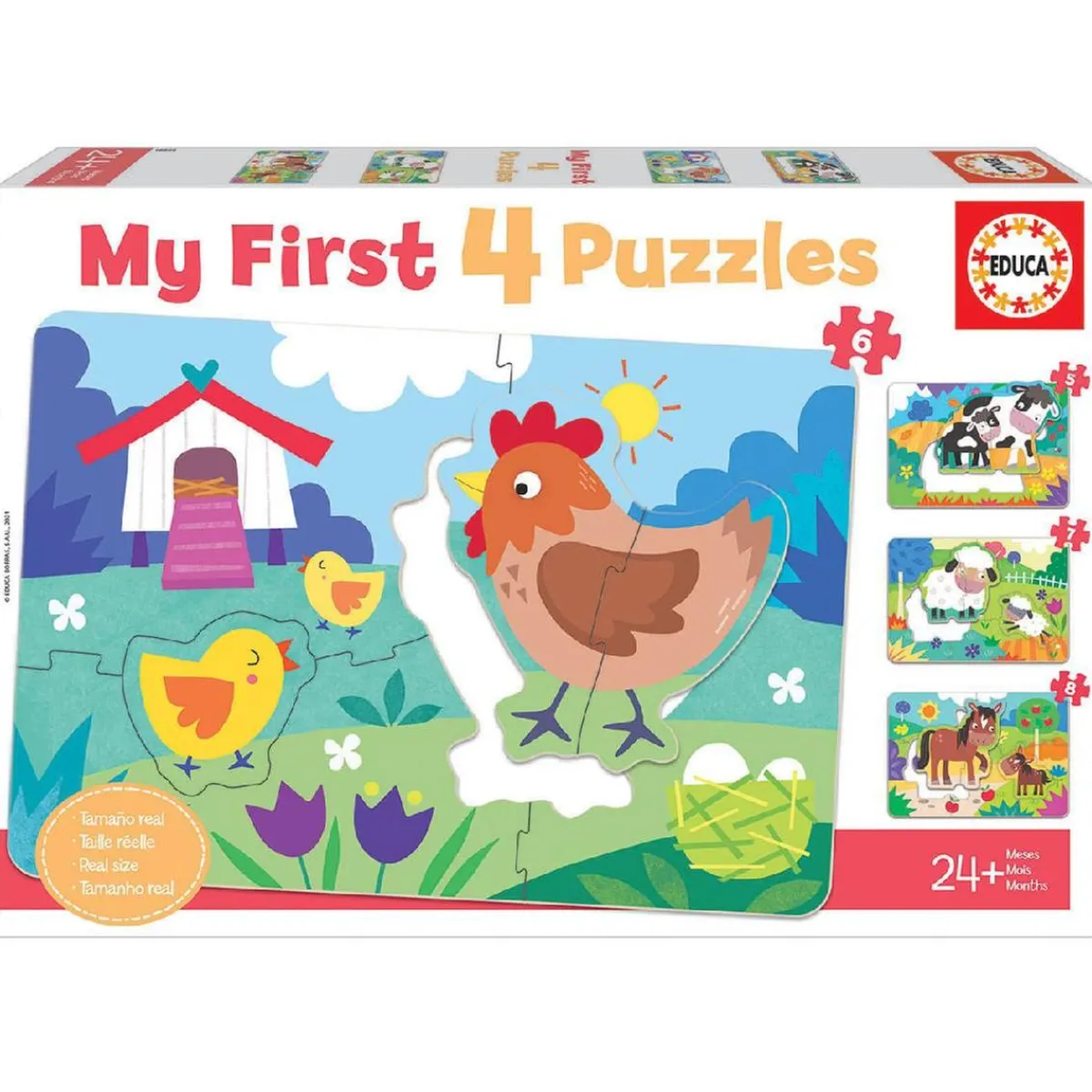 EDUCA BORRAS Juegos Y Puzzles*Educa Borrás - Mamás y bebés - My first 4 puzzles