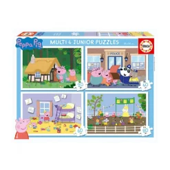 EDUCA BORRAS Juegos Y Puzzles*Educa Borrás - Peppa Pig - 4 Puzzles Progresivos