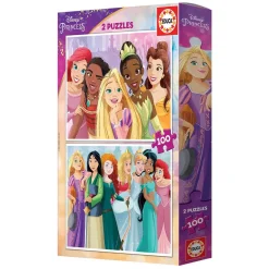 EDUCA BORRAS Juegos Y Puzzles*Educa Borrás - Princesas Disney - Pack puzzles 2x100