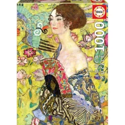 EDUCA BORRAS Juegos Y Puzzles*educa borrás - Puzzle Adultos Retrato de Adele Gustav Klimt 1000 Piezas ㅤ