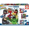 EDUCA BORRAS Juegos Y Puzzles*Educa Borrás - Spidey y su Superequipo - Pack 4 puzzles progresivos