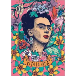 EDUCA BORRAS Juegos Y Puzzles*Educa Borrás - Viva la Vida, Frida Kahlo - Puzzle 500 piezas