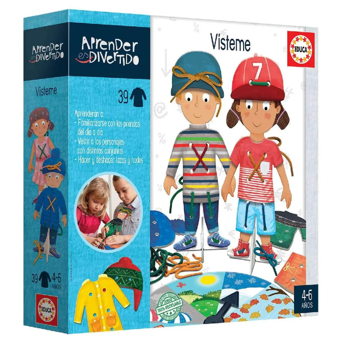 EDUCA BORRAS Juguetes Educativos Y Libros*Educa Borrás - Vísteme - Juego de mesa