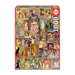 EDUCA BORRAS Juegos Y Puzzles*Educa Borrás - Collage Art Nouveau - Puzzle 1000 piezas