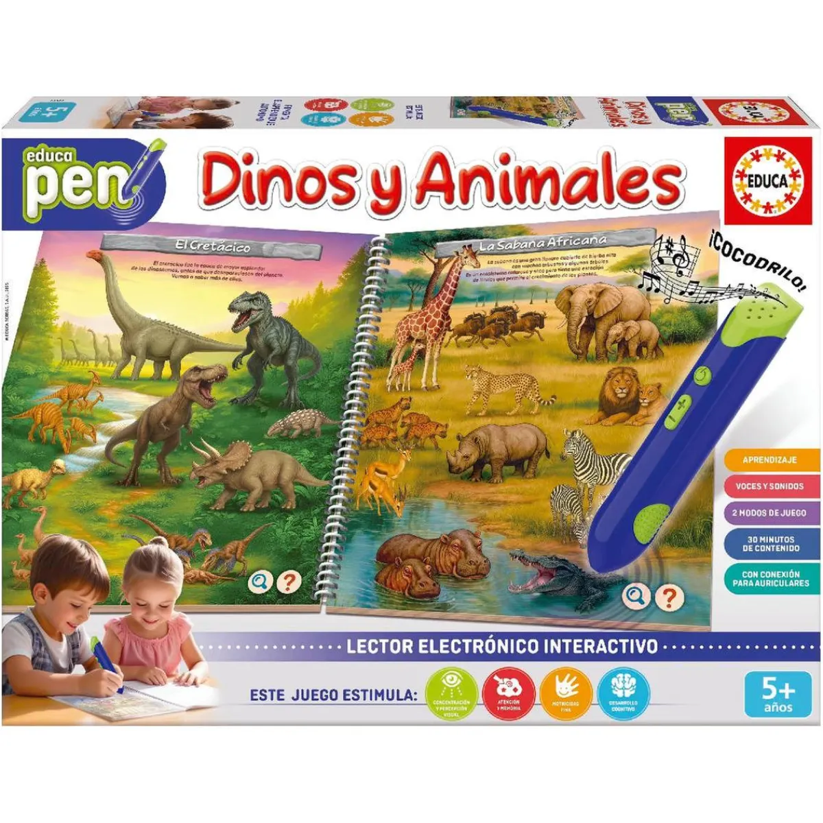 EDUCA Juguetes Educativos Y Libros|Juegos Y Puzzles*pen - Dinos y Animales