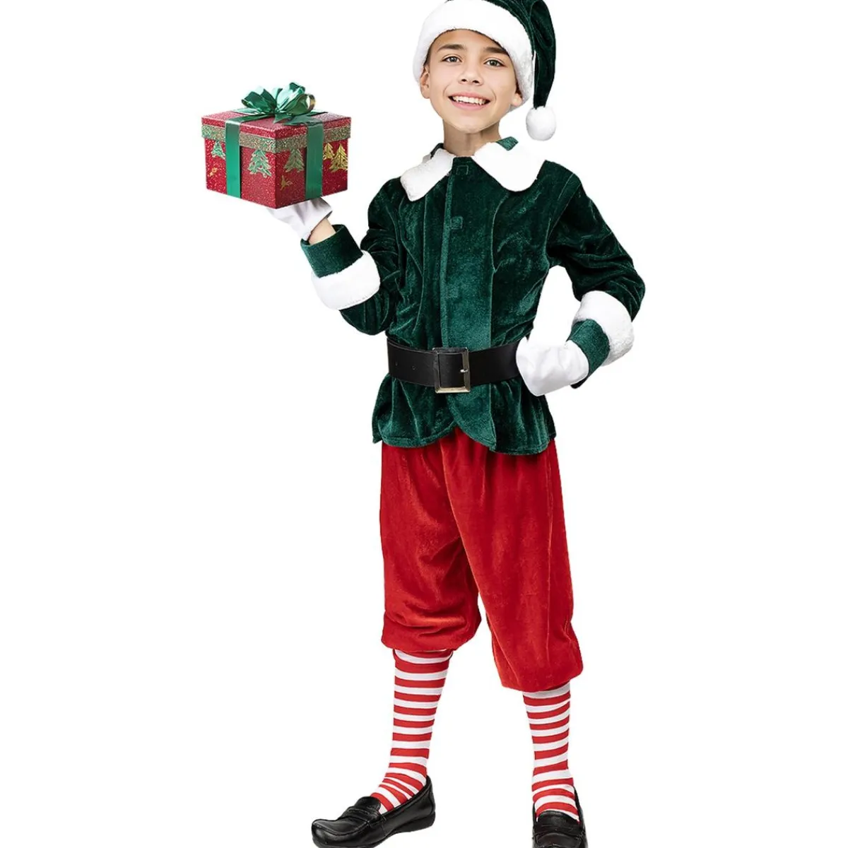 Funidelia Disfraces|Halloween*Elfo Deluxe niño 7-9 años