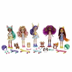 ENCHANTIMALS Muñecas*- City Tails - Pack 5 muñecas Skate