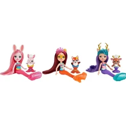 BARBIE Muñecas*Enchantimals - Pack 3 sirenas