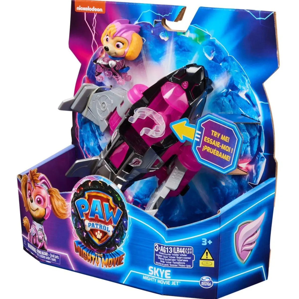 SPIN MASTER Coleccionables Y Mini Mundos*Energía - Patrulla Canina - Avión de juguete con figura de acción, luces y sonidos ㅤ