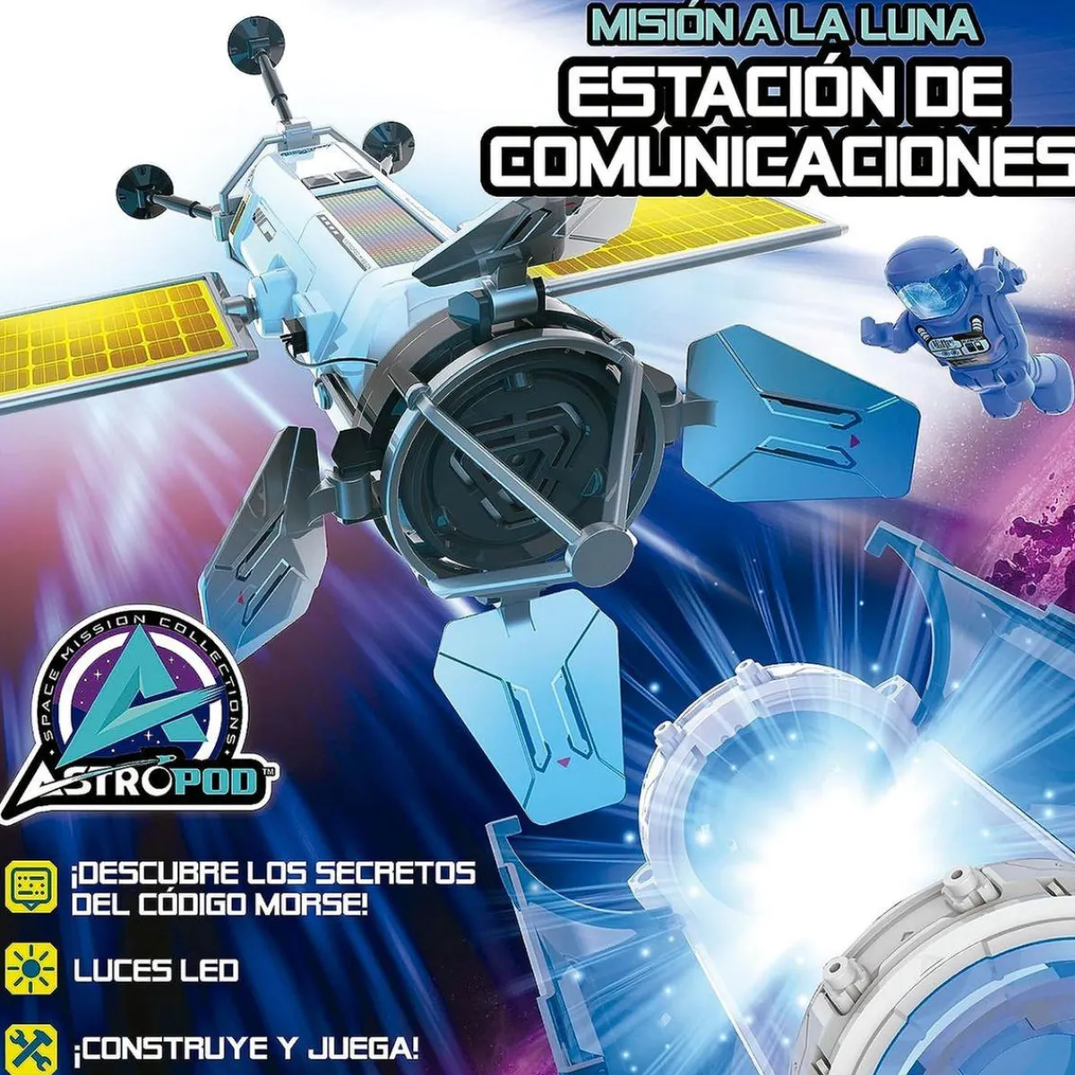 EDUCA Steam*Estación de comunicaciones espaciales Astropod para construir y descifrar código Morse ㅤ