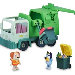 FAMOSA Coleccionables Y Mini Mundos*- Bluey - Camión de juguete educativo sobre reciclaje con figura de perrito y accesorios ㅤ