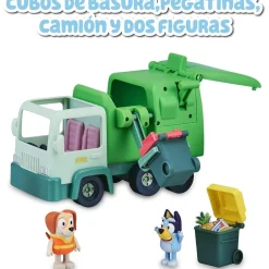 FAMOSA Coleccionables Y Mini Mundos*- Bluey - Camión de juguete educativo sobre reciclaje con figura de perrito y accesorios ㅤ