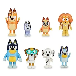 FAMOSA Coleccionables Y Mini Mundos*- Bluey - Pack Figuras Familia y Compañeros de Colección Serie Dibujos Infantil ㅤ