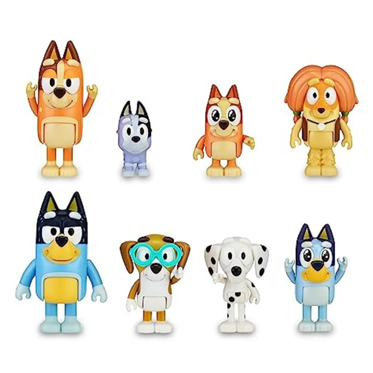 FAMOSA Coleccionables Y Mini Mundos*- Bluey - Pack Figuras Familia y Compañeros de Colección Serie Dibujos Infantil ㅤ