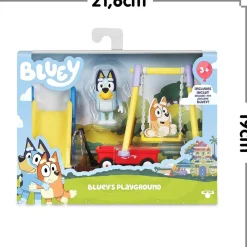 FAMOSA Coleccionables Y Mini Mundos*- Bluey - Set de Juguete Parque Mini Playset con Figura articulada de Perrito, Serie de Dibujos Animados ㅤ