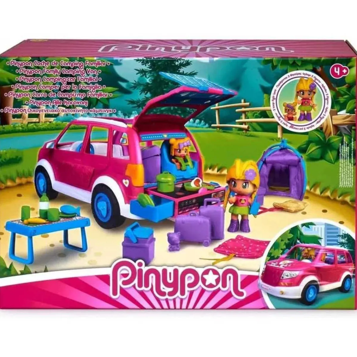 PINYPON Coleccionables Y Mini Mundos*Famosa - Coche de camping (Varios modelos) ㅤ