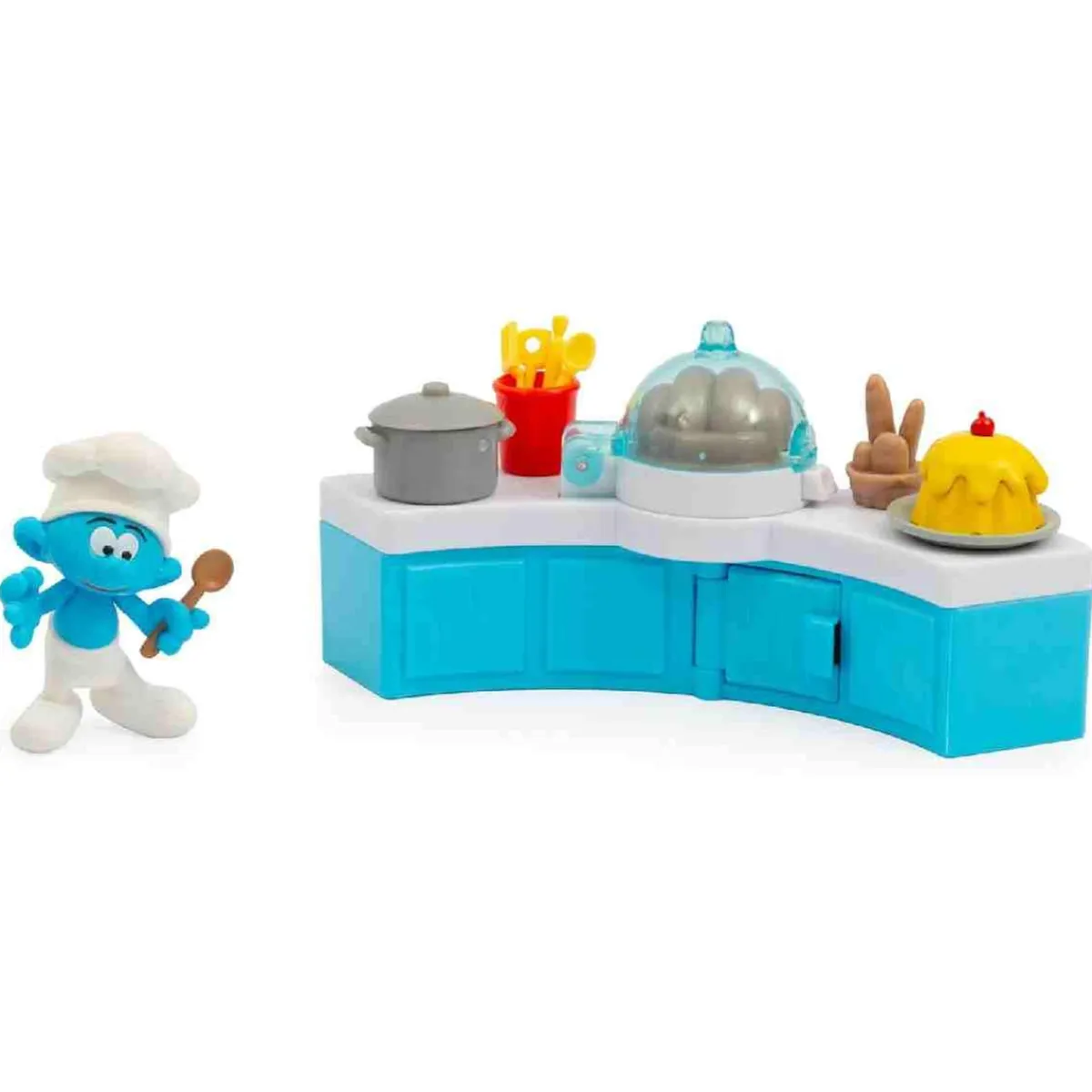 FAMOSA Coleccionables Y Mini Mundos*- Figura Pitufo Accesorios Cocina ㅤ